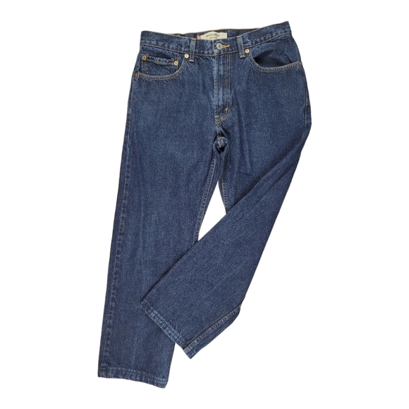 Levi Original Rivited 505 Regular Fit Straight Leg Jeans - Picture 8 of 9